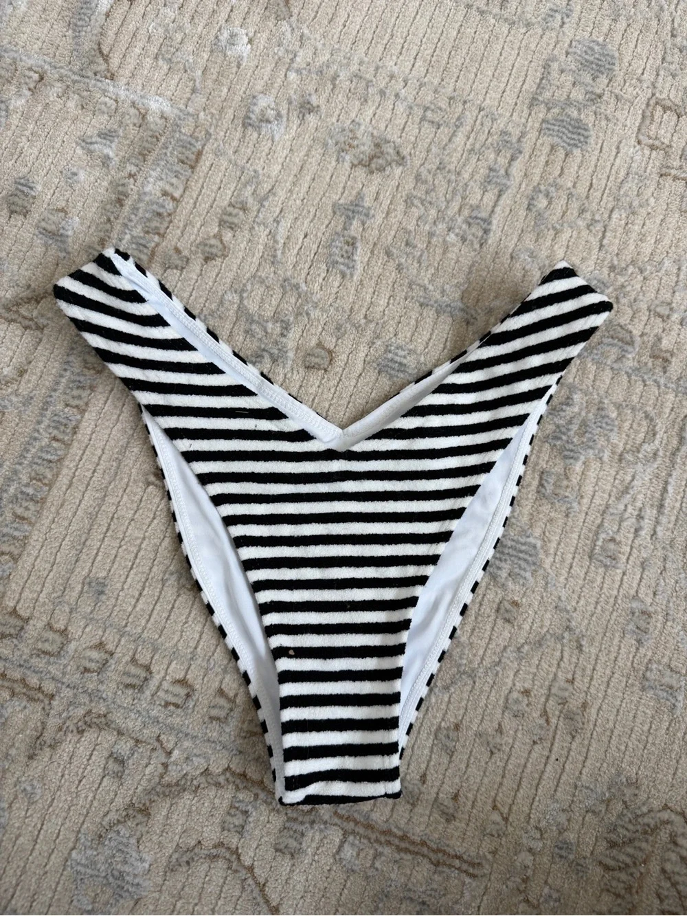 Frankie’s Bikini Enzo Striped Cheeky Bikini Bottom